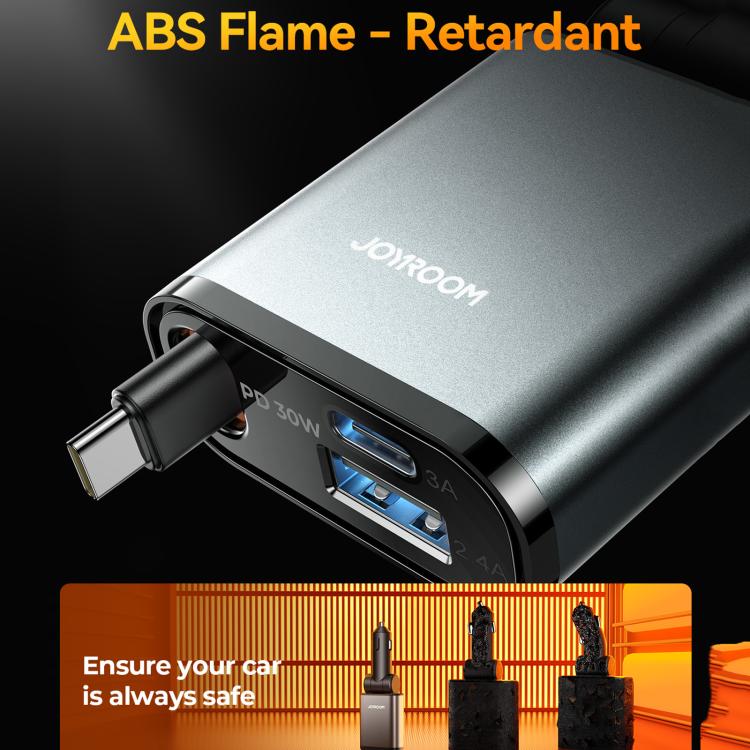 JOYROOM JR-CCL07 3 in 1 Retractable Car Charger