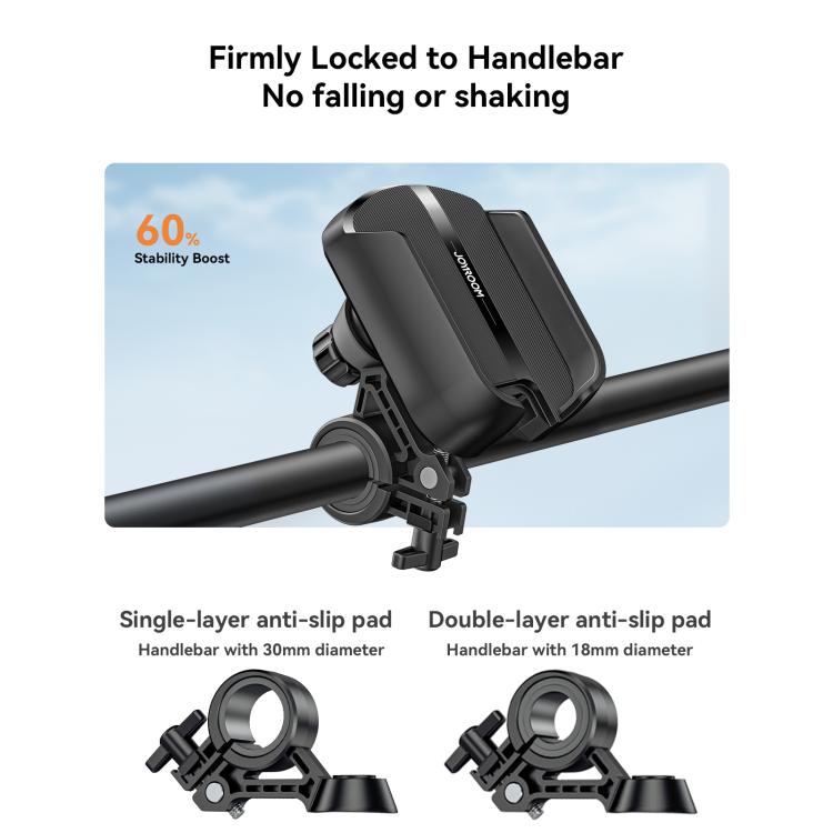 JOYROOM JR-ZS431 360 Rotation Dual Safety lock Bike Phone Mount