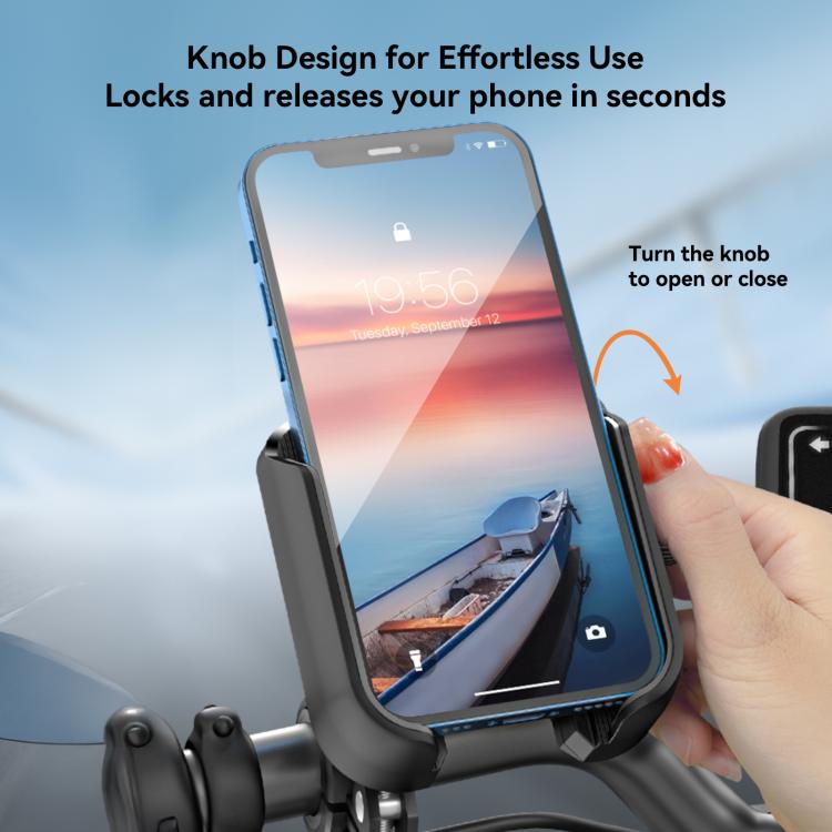 JOYROOM JR-ZS431 360 Rotation Dual Safety lock Bike Phone Mount