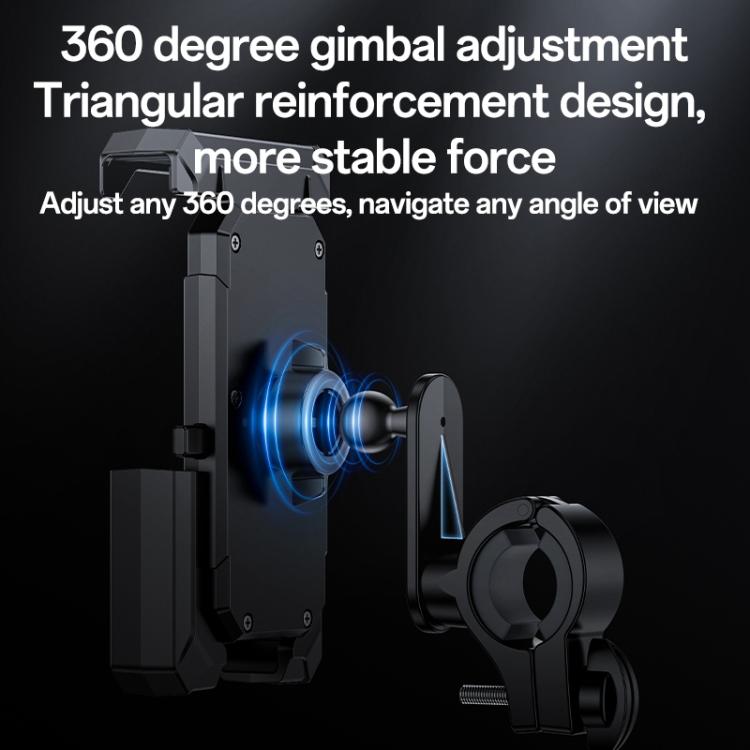 Yesido C331 360 Degree Adjustment Mechanical Locking Bicycle Phone Holder