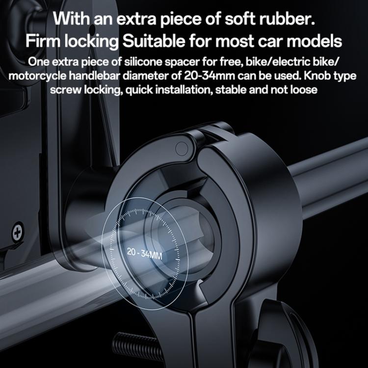 Yesido C331 360 Degree Adjustment Mechanical Locking Bicycle Phone Holder