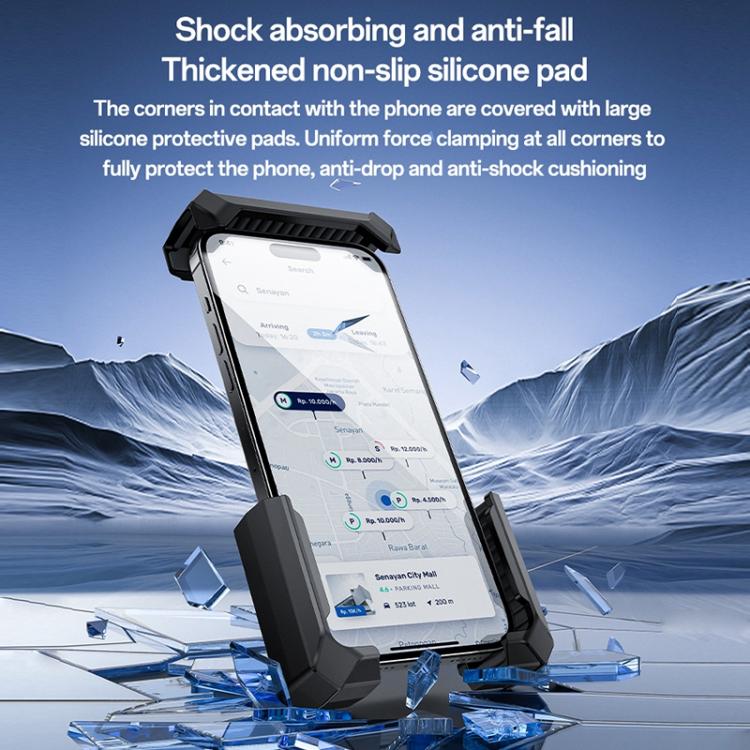 Yesido C331 360 Degree Adjustment Mechanical Locking Bicycle Phone Holder