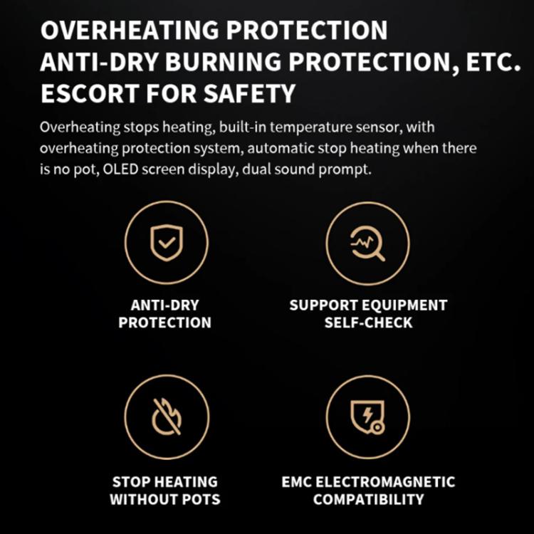 Original Xiaomi Mijia Smart Ultra-thin Induction Cooker 2100W Home Induction Cooker