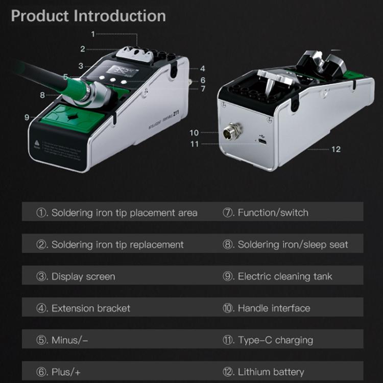 TBK-211 Portable Rechargeable Constant Temperature All-Purpose Soldering Station