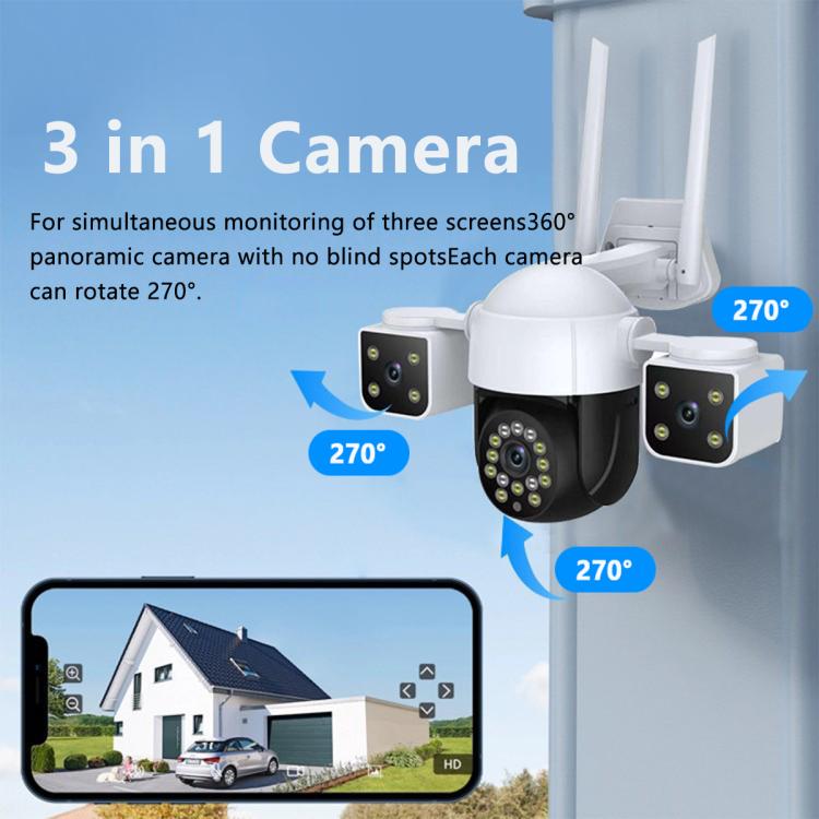 QX155 6MP Triple Camera WiFi Version Supports Humanoid Detection