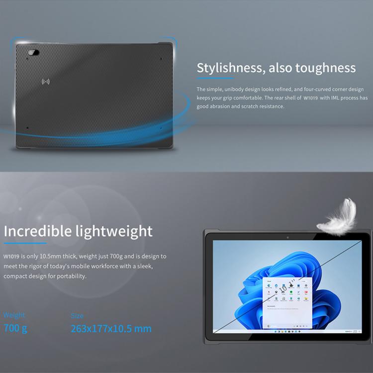 QCOM W1019 Windows 11 Pro Tablet PC, 8GB+128GB, 10.1 inch Qualcomm SC7180 Kryo 468 8C8T Octa Core, Network: 4G, OTG