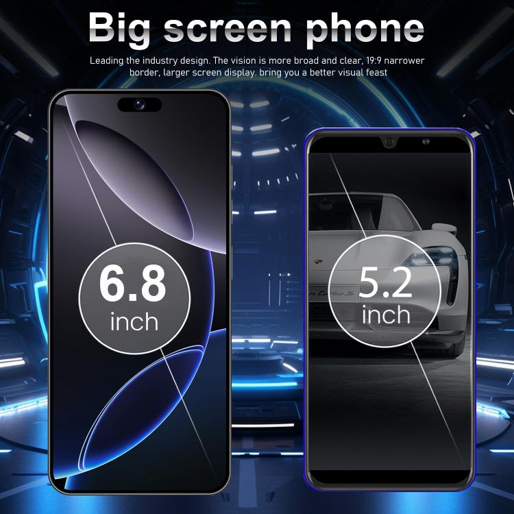 I16 Pro Max / VD1, 3GB+32GB, 6.8 inch Android 10 MTK6753 Octa Core, Network: 4G, Dual SIM