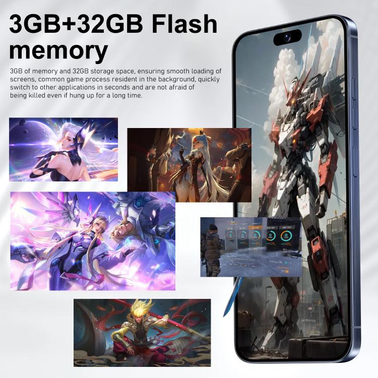 I16 Pro Max / VD1, 3GB+32GB, 6.8 inch Android 10 MTK6753 Octa Core, Network: 4G, Dual SIM