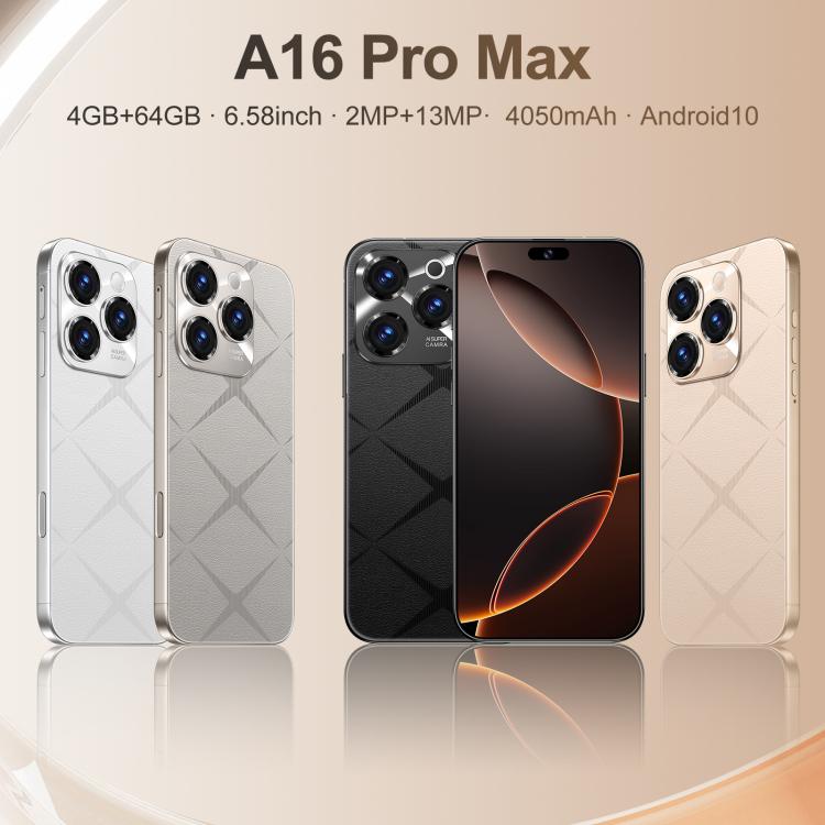 A16 Pro Max / PDA89-B, 4GB+64GB, 6.58 inch Android 10 MTK6739 Quad Core, Network: 4G, OTG, Dual SIM