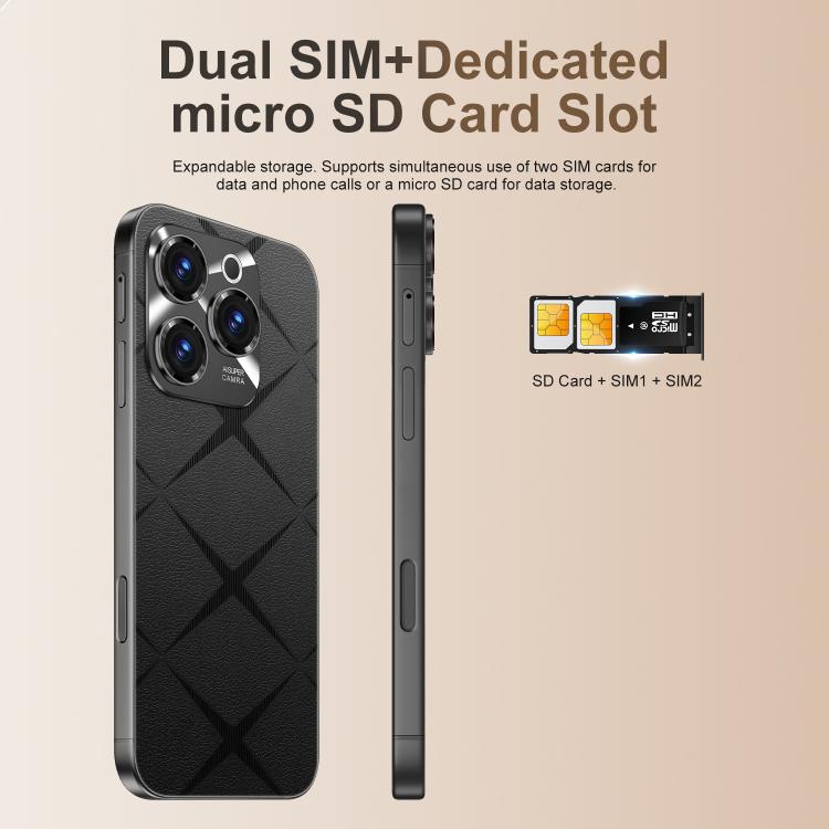 A16 Pro Max / PDA89-B, 4GB+64GB, 6.58 inch Android 10 MTK6739 Quad Core, Network: 4G, OTG, Dual SIM