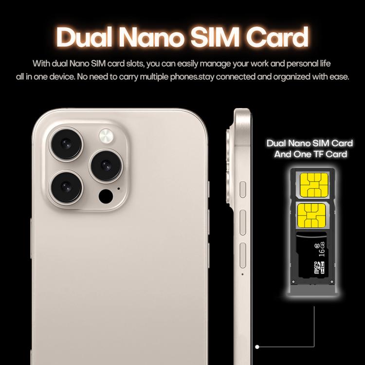 I16 Pro Max / PDQ6, 4GB+64GB, 6.58 inch Android 10 MTK6739 Quad Core, Network: 4G, Dual SIM