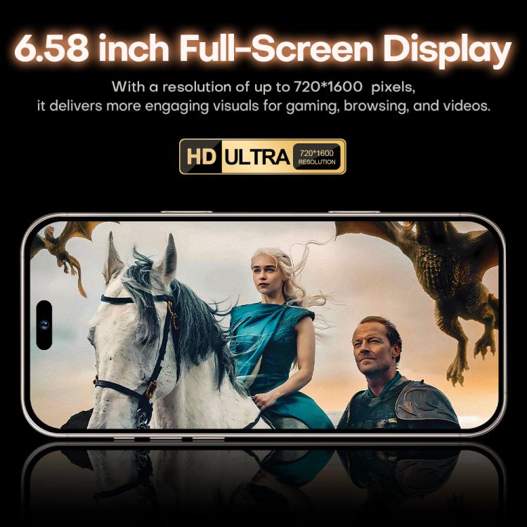 I16 Pro Max / PDQ6, 4GB+64GB, 6.58 inch Android 10 MTK6739 Quad Core, Network: 4G, Dual SIM