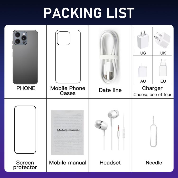 I16 Pro Max / RAi3, 3GB+64GB, 6.56 inch Android 10 MTK6739 Quad Core, Network: 4G, Dual SIM