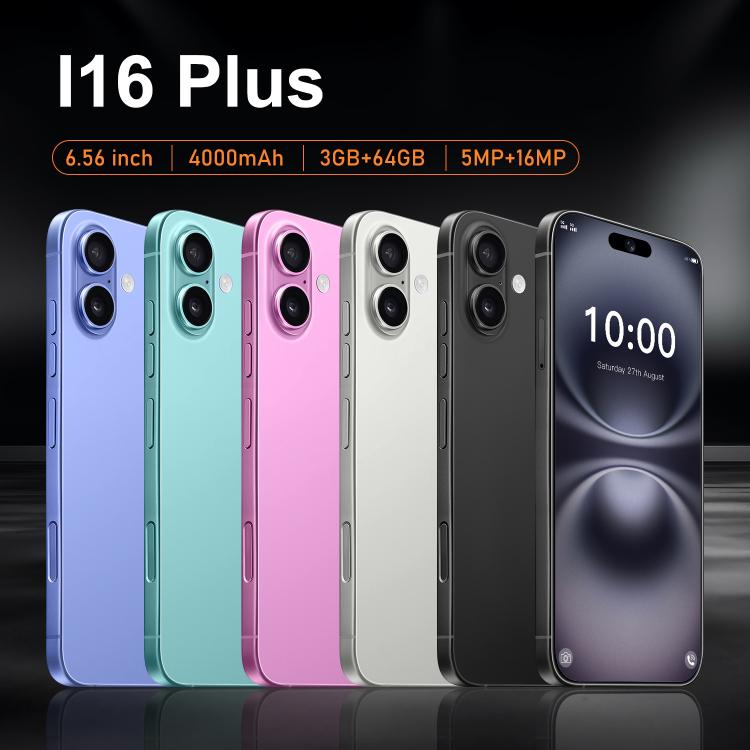 I16 Plus / RAi5, 3GB+64GB, 6.56 inch Android 10 MTK6739 Quad Core, Network: 4G, Dual SIM