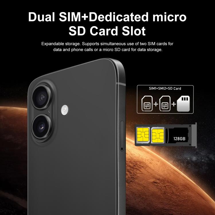 I16 Plus / RAi5, 3GB+64GB, 6.56 inch Android 10 MTK6739 Quad Core, Network: 4G, Dual SIM