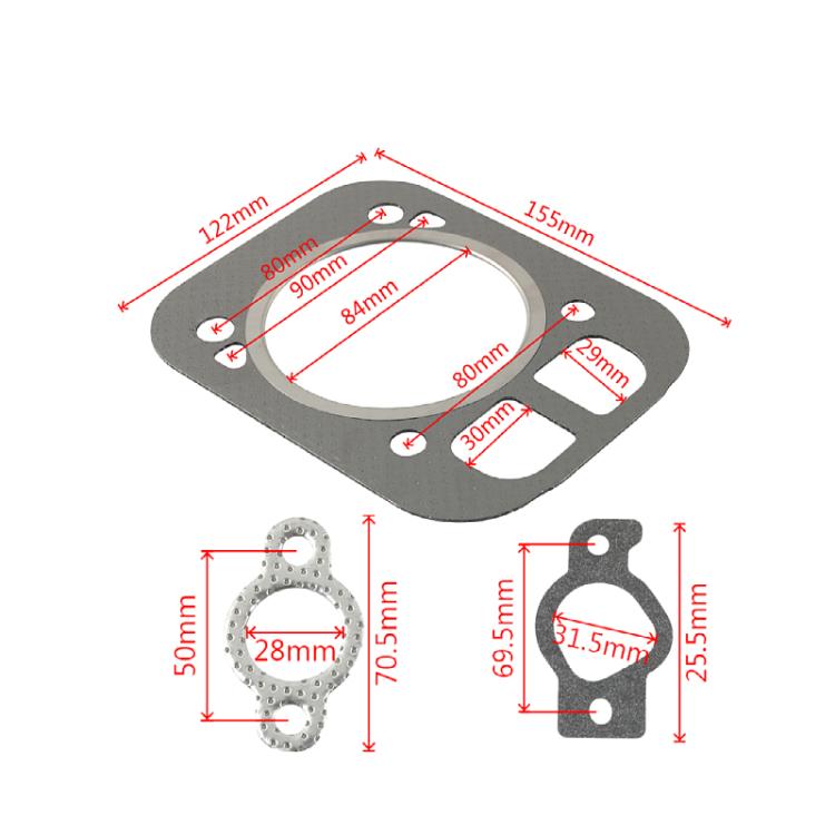 2 Sets Lawn and Garden Equipment Cylinder Head Gasket Kit For Kohler CH25/ CH730/ CH740 24-841-04S