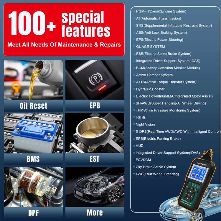 KONNWEI KW420 2.8 inch Color Screen Car OBD2 Fault Diagnostic Scan Tool for Honda