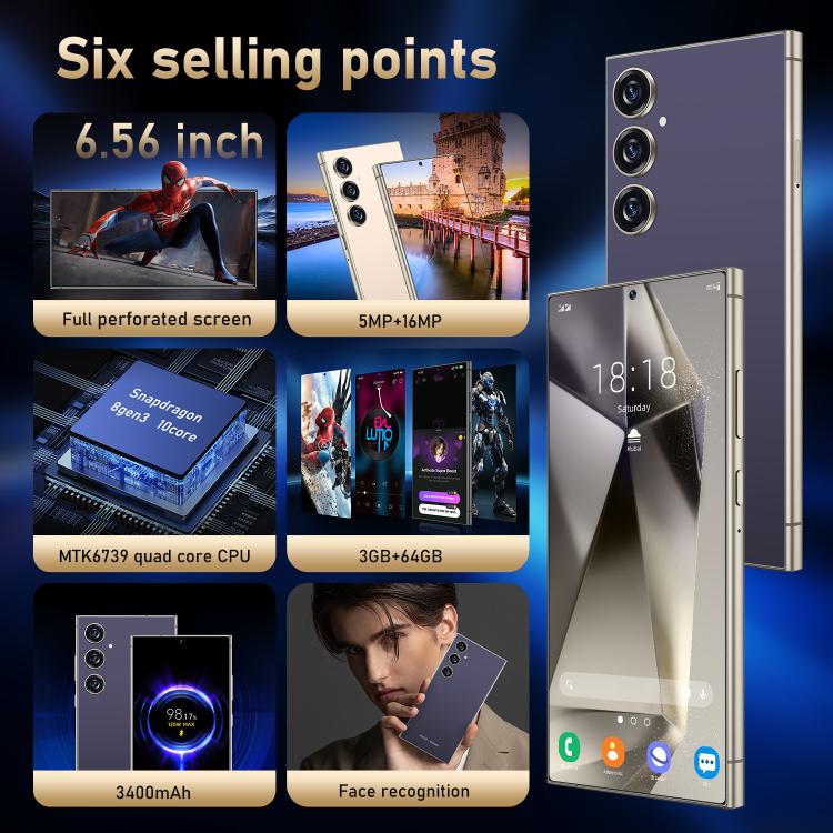 C24 Pro / S3-3, 3GB+64GB, 6.56 inch Android 10 MTK6739 Quad Core, Network: 4G, Dual SIM