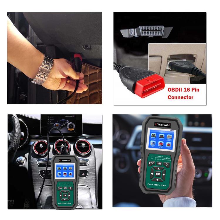 KONNWEI KW470 2.8 inch Color Screen Car OBD2 Fault Diagnostic Scan Tool for Ford