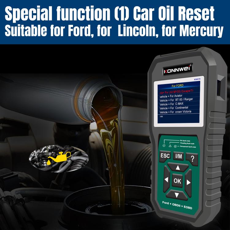 KONNWEI KW470 2.8 inch Color Screen Car OBD2 Fault Diagnostic Scan Tool for Ford