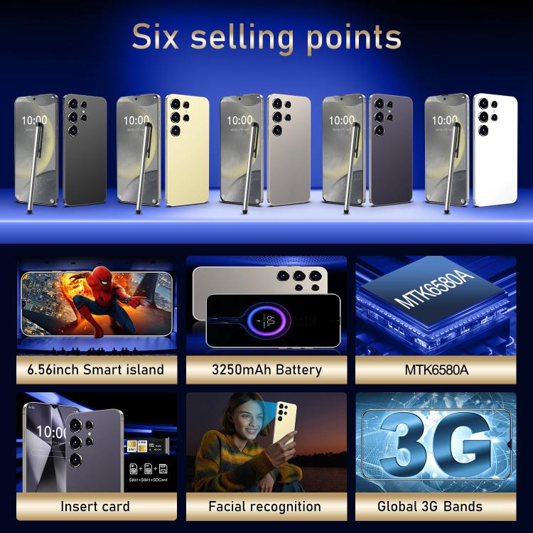 S24 Ultra / ZKU213, 2GB+16GB, 6.56 inch Android 8.1 MTK6580A Quad Core, Network: 3G, Dual SIM