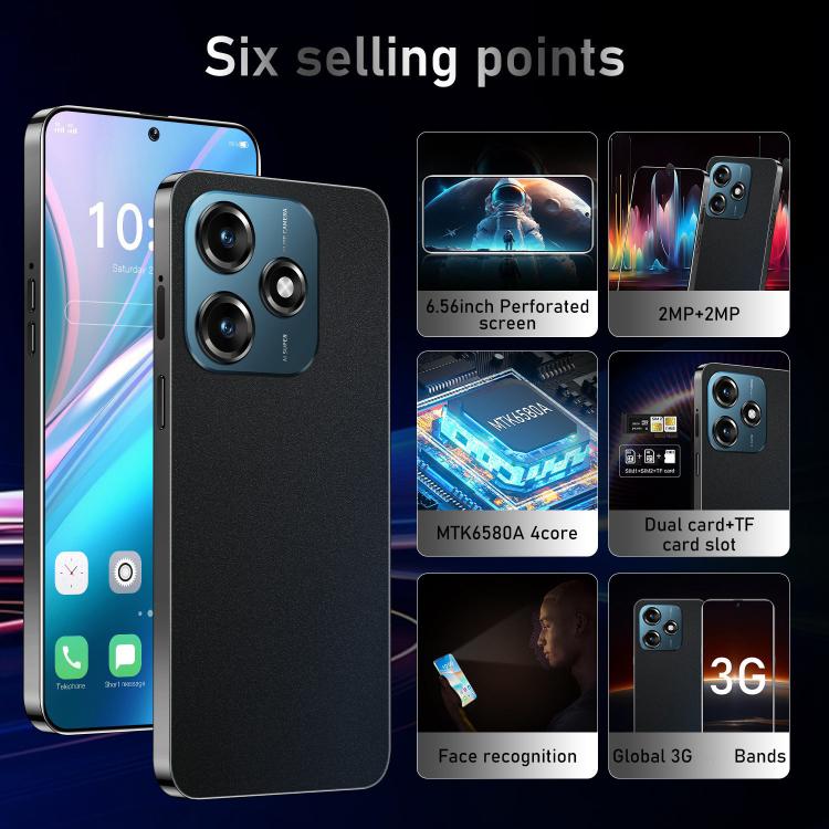 Note 14 / ZKU291, 2GB+16GB, 6.56 inch Android 8.1 MTK6580A Quad Core, Network: 3G, Dual SIM