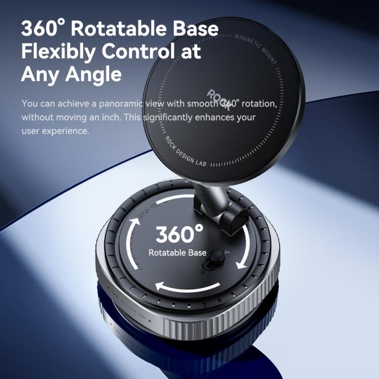 ROCK Q16 RPH1016 Car Electric Vacuum Suction Cup Magnetic Phone Holder