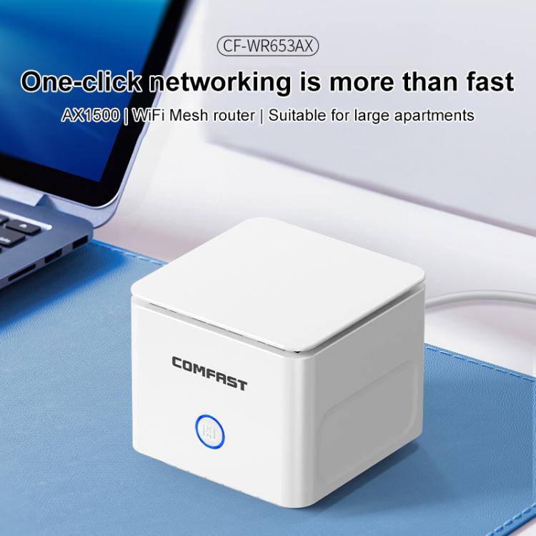 COMFAST CF-WR653AX 1500Mbps 2.4GHz / 5.8GHz Dual-Band Gigabit WiFi 6 Mesh Router
