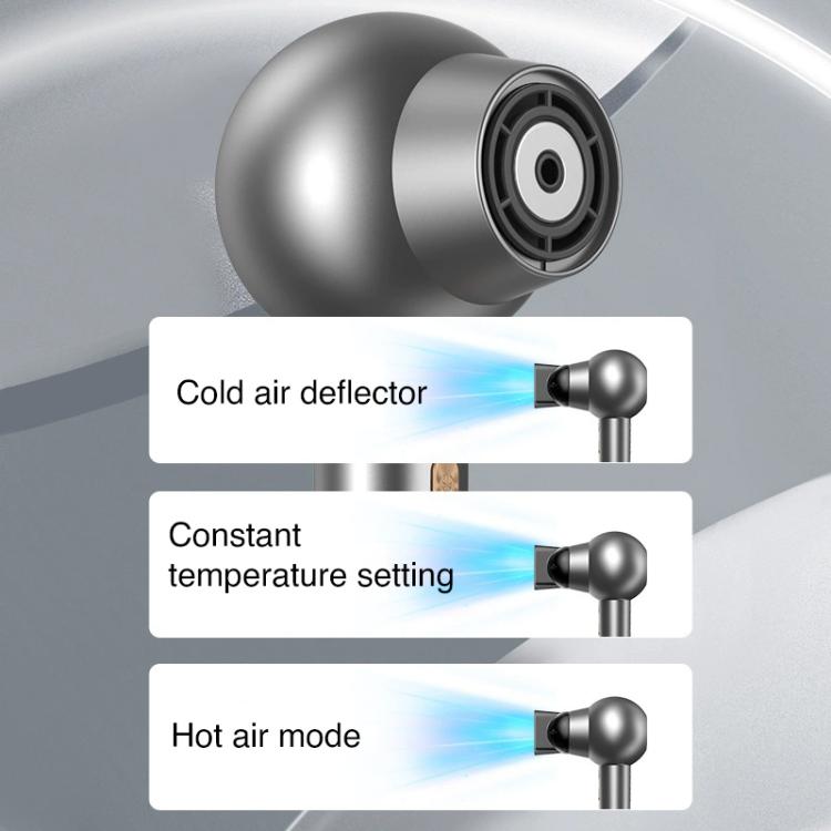 WG-F01 LED Digital Display Smart Frequency Conversion Negative Ion High Speed Hair Dryer