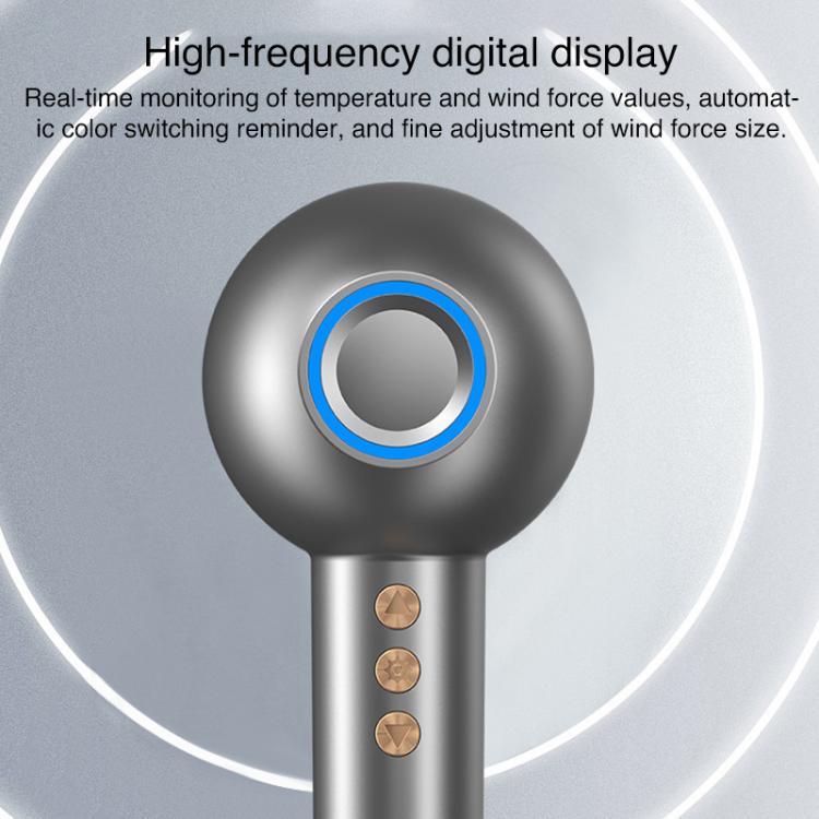 WG-F01 LED Digital Display Smart Frequency Conversion Negative Ion High Speed Hair Dryer