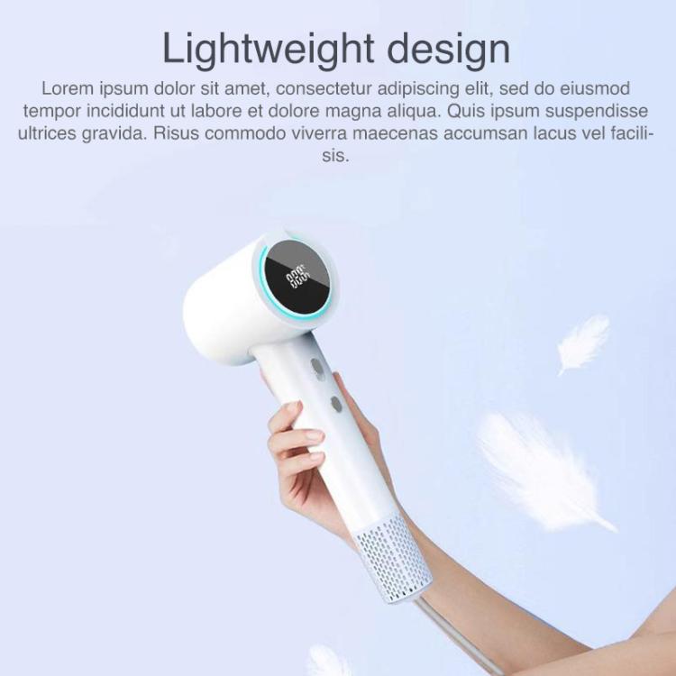 WG-F02 LED Digital Display High Speed Negative Ion Hair Dryer