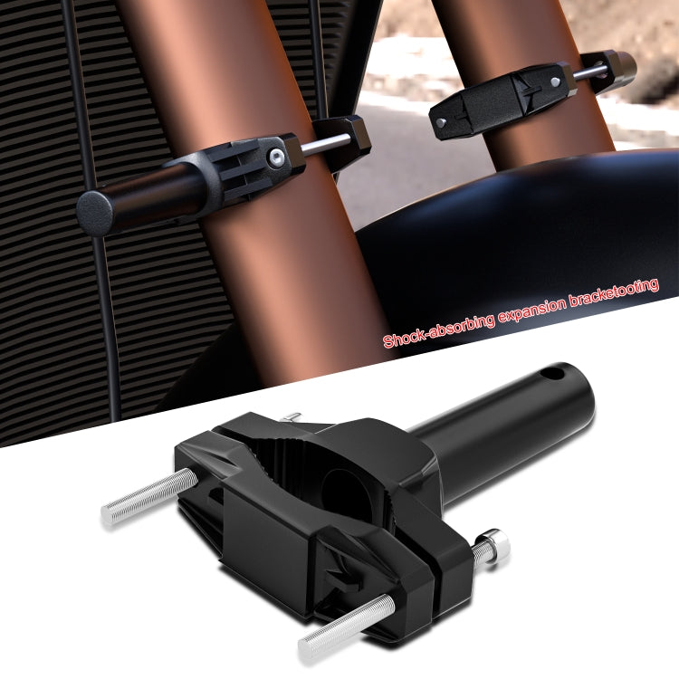 CS-1090A1 Motorcycle Modified Bumper Shock Absorption Fixture Spotlight Fixing Bracket