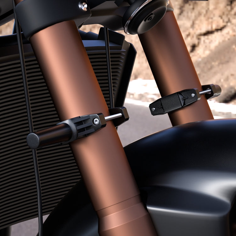 CS-1090A1 Motorcycle Modified Bumper Shock Absorption Fixture Spotlight Fixing Bracket