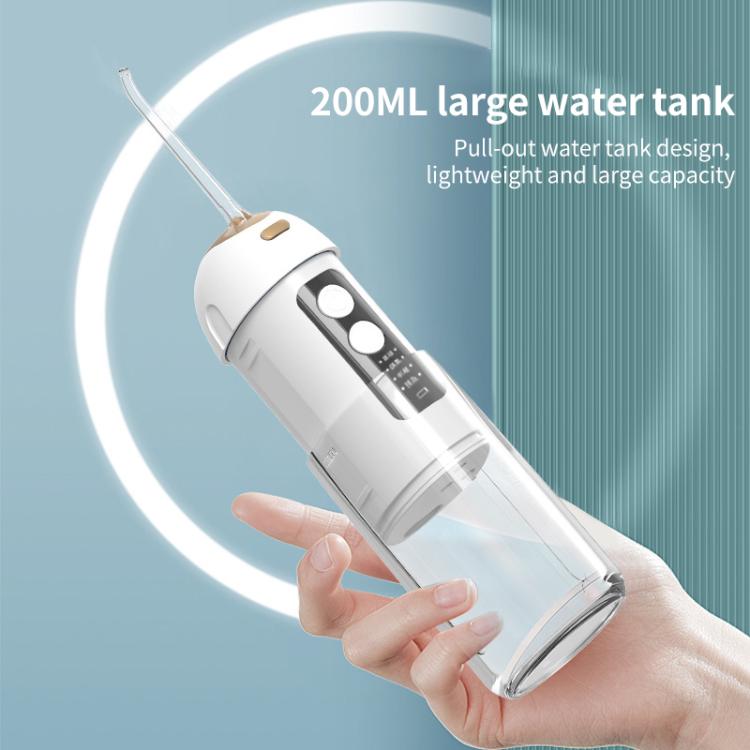 FY-B302 Smart Oral Teeth Irrigator Portable Retractable Electric Water Flosser, 200ml Water Tank