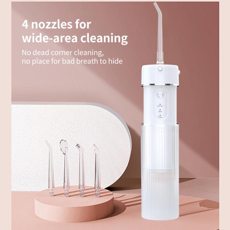 WF-B309 Retractable Electric Water Flosser Portable Oral Irrigator, 190ml Water Tank
