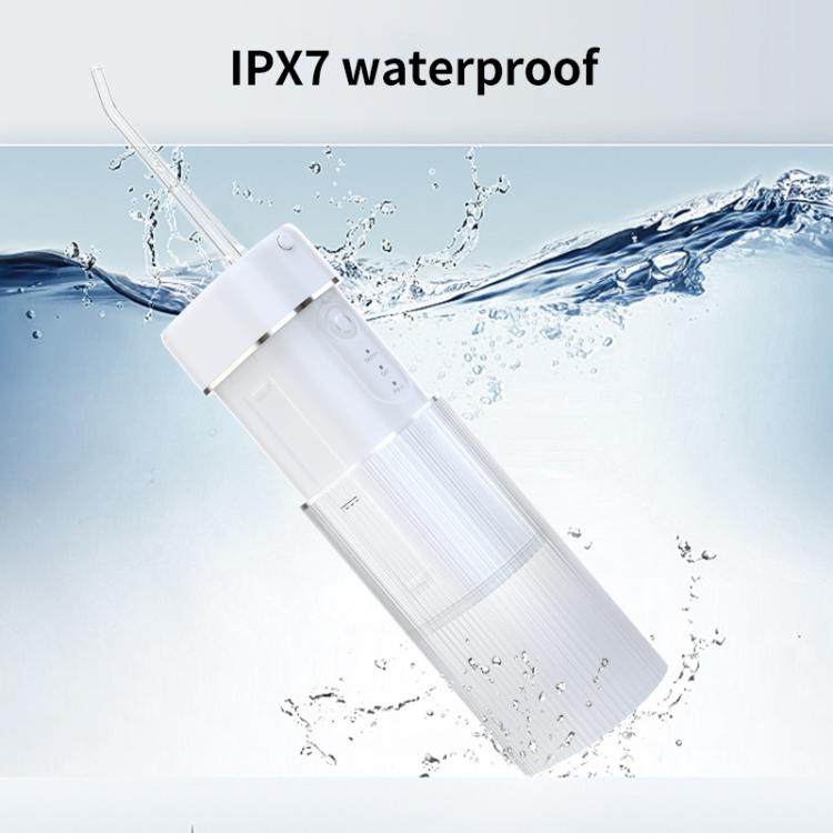 WF-B309 Retractable Electric Water Flosser Portable Oral Irrigator, 190ml Water Tank