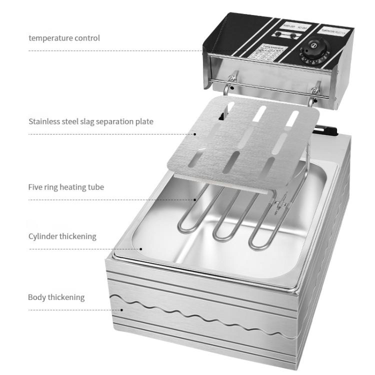 Multifunctional Commercial Stainless Steel Thick Electric Fryer Electric Boiler