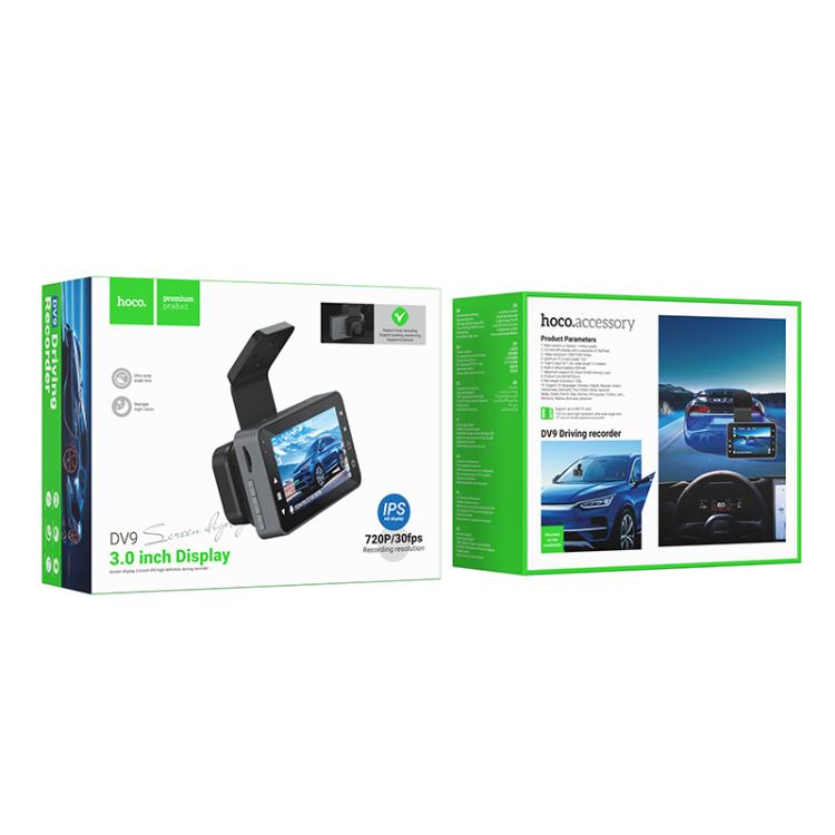 hoco DV9 720P 3 inch IPS HD Screen Display Driving Recorder