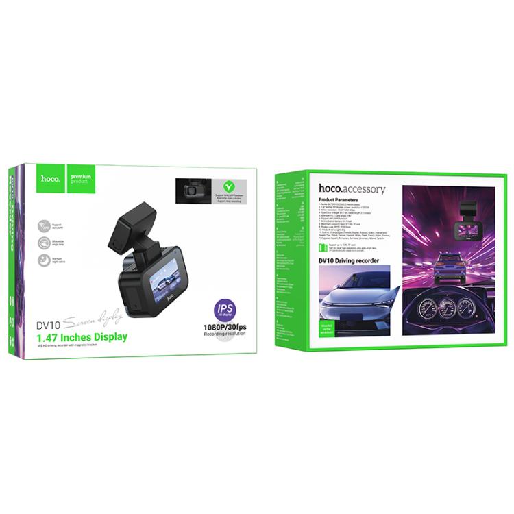 hoco DV10 1.47 inch IPS Mini Screen Dashcam Driving Recorder