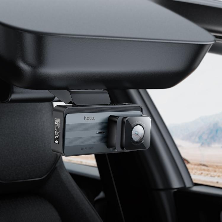 hoco DV12 2K 3.69 inch IPS Screen Display GPS Driving Recorder with Rear Camera