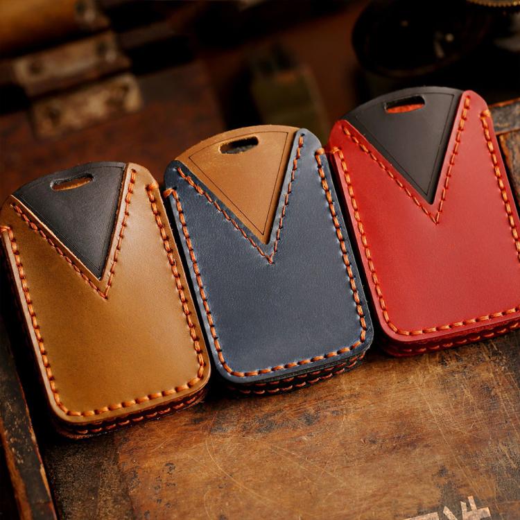 For Mazda Axela Hallmo B023 Crazy Horse Cowhide Car Key Protection Cover