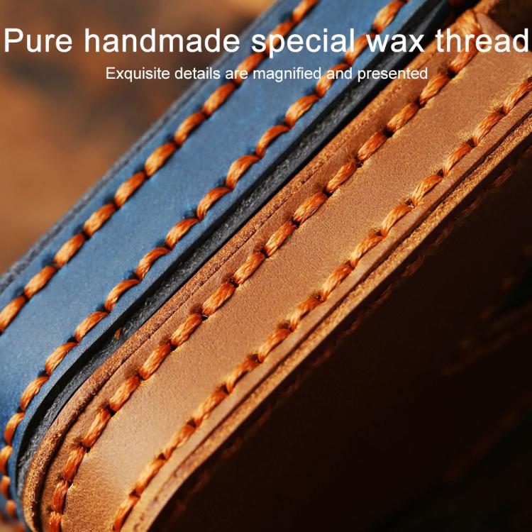 For Hyundai Staria / Sonata 4-button B122 Crazy Horse Cowhide Car Key Protection Cover