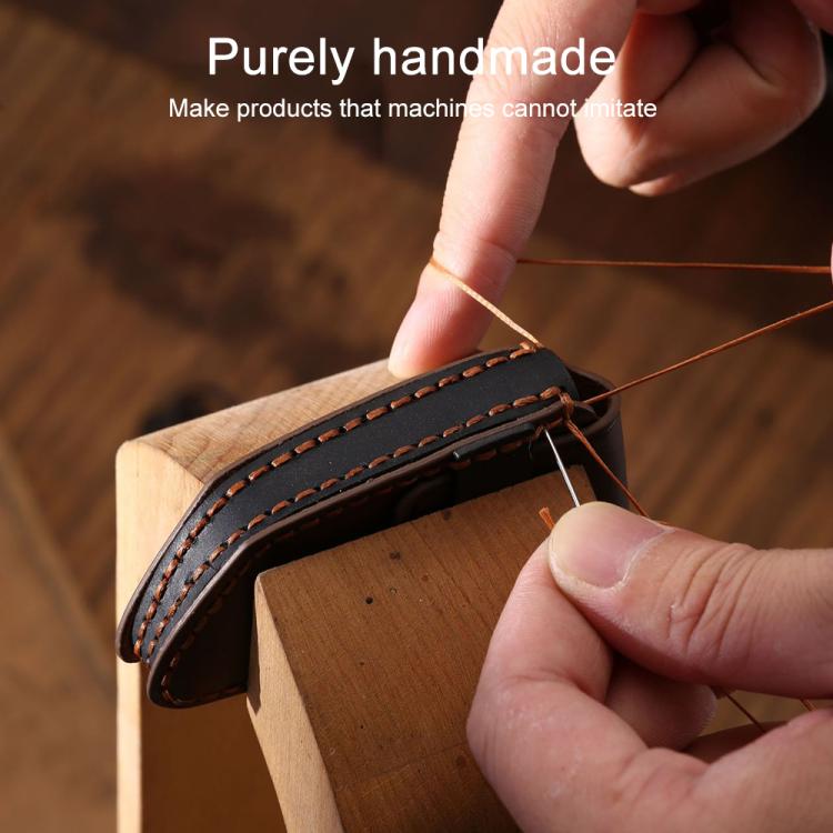 For Hyundai Staria / Sonata 7-button B124 Crazy Horse Cowhide Car Key Protection Cover