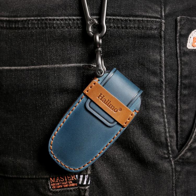 For Volvo XC60 / XC90 / S90 6-button C047 Crazy Horse Cowhide Car Key Protection Cover