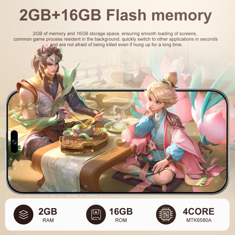 C16 Pro Max / A88-B, 2GB+16GB, 6.58 inch Android 8.1 MTK6580A Quad Core, Network: 3G, Dual SIM