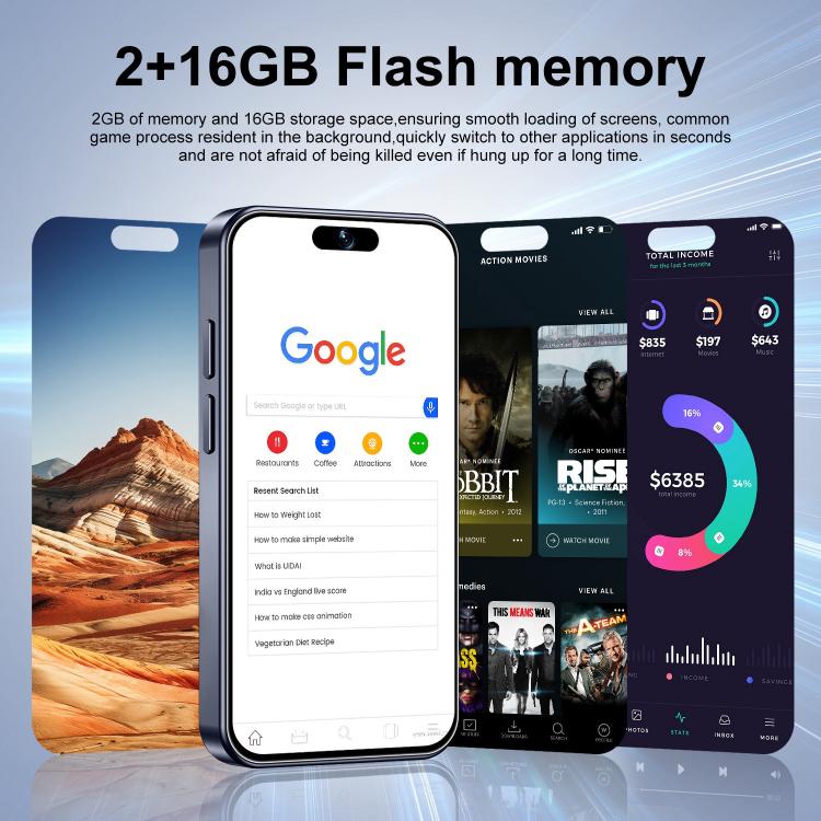 XS16 Pro Max / THM9, 2GB+16GB, 4.0 inch Android 10 MTK6580M Quad Core, Network: 3G, Dual SIM