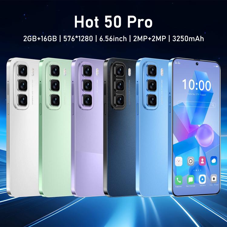 Hot 50 Pro / ZKU217, 2GB+16GB, 6.56 inch Android 8.1 MTK6580A Quad Core, Network: 3G, Dual SIM