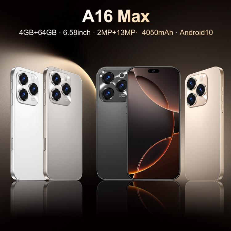A16 Max / PDA89, 4GB+64GB, 6.58 inch Android 10 MTK6739 Quad Core, Network: 4G, Dual SIM