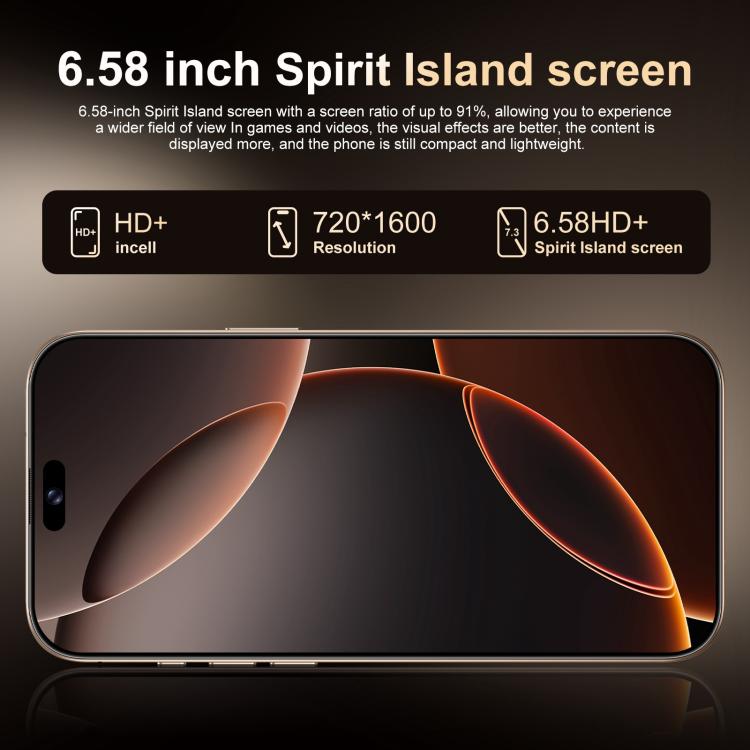 A16 Max / PDA89, 4GB+64GB, 6.58 inch Android 10 MTK6739 Quad Core, Network: 4G, Dual SIM