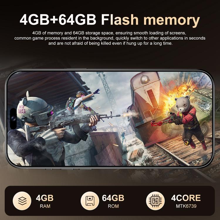 A16 Max / PDA89, 4GB+64GB, 6.58 inch Android 10 MTK6739 Quad Core, Network: 4G, Dual SIM